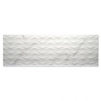 Marmor Vægflise Lilac Hvid Mat-Relief 40x120 cm-2